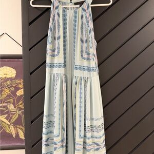 BCBGMaxAzria Blue Patterned Mini Dress